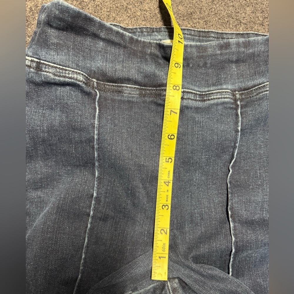 Frame The Jet Set Crop Mini Bootcut Flare Pull On Blue Jeans in Keller 1 - Picture 9 of 10